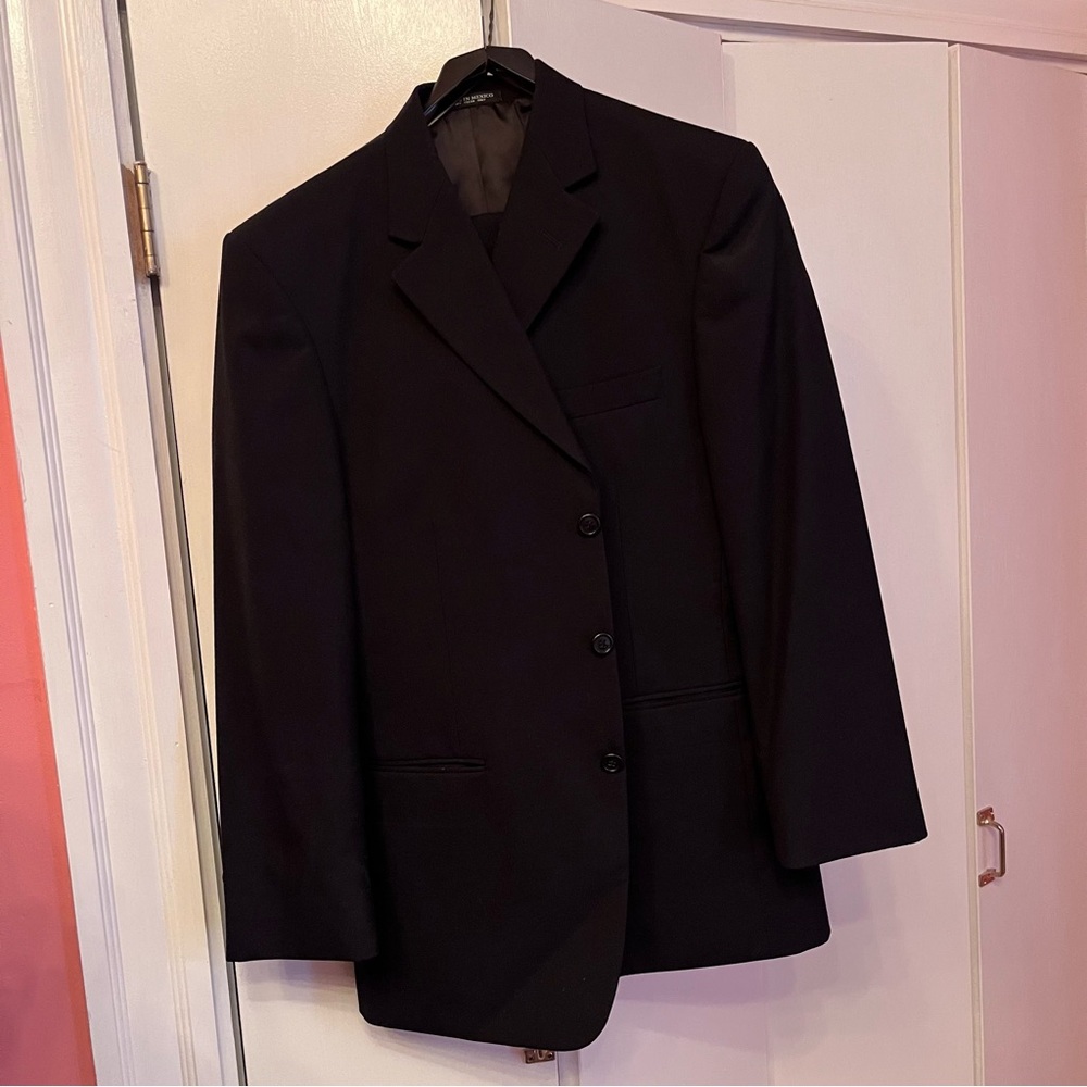 Classic Black Men's Black Suit